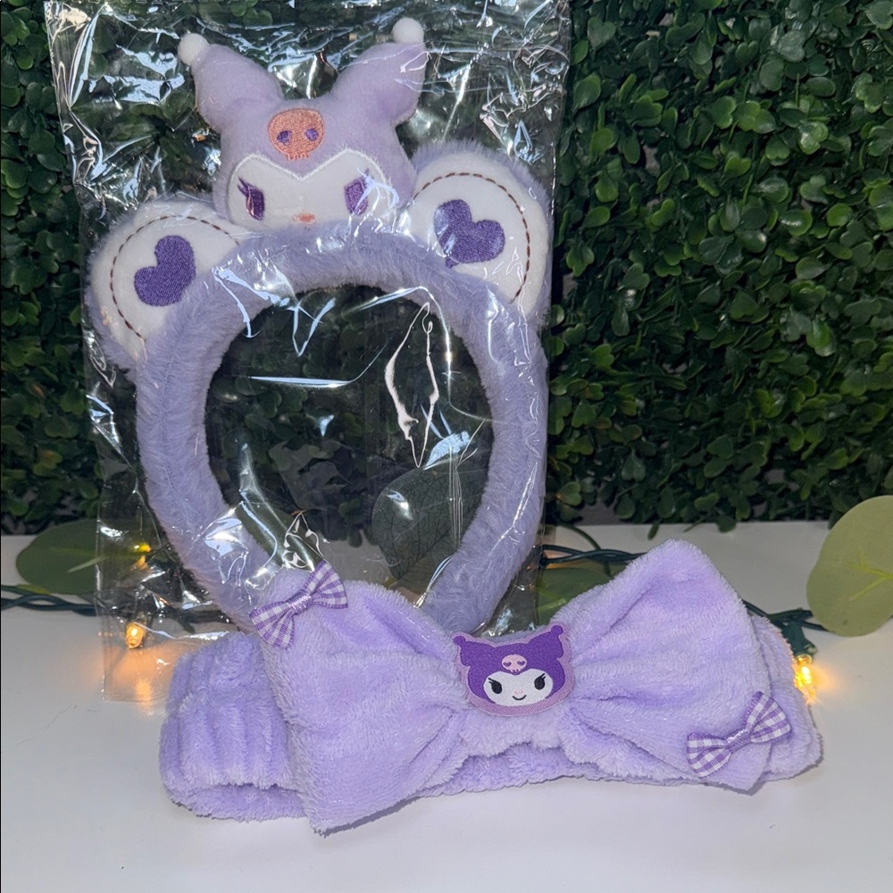 Cute Purple Kuku Headband Set